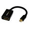 Schwarzer Adapter von Mini DisplayPort auf DisplayPort, mit StarTech.com Logo.