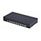 Commutateur noir avec ports pour plusieurs appareils.