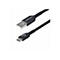 Câble USB noir avec connecteurs USB-A et USB-C. StarTech.com est écrit sur l'une des fiches et 480Mbps 15W sur l'autre.
