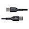 Câble USB noir de StarTech, avec connecteurs aux deux extrémités.