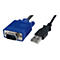 StarTech.com Adaptateur crash cart pour PC portable - Console KVM vers USB 2.0 avec transfert de fichier, acquisition vidéo - KVM Portable - commutateur KVM - 1 ports