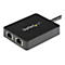 StarTech.com Adaptateur réseau USB 3.0 vers 2 ports Gigabit Ethernet - Convertisseur USB vers 2x RJ45 avec port USB intégré - Noir - adaptateur réseau - USB 3.0 - 2 ports