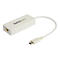 StarTech.com Adaptateur USB-C vers Ethernet Gigabit avec port USB 3.0 - Blanc (US1GC301AUW) - adaptateur réseau - USB-C - Gigabit Ethernet + USB 3.1 Gen 2