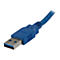 Câble USB 3.0 bleu avec connecteur; inscription USB 3.0.