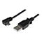Un câble USB noir avec connecteur micro USB, isolé sur fond blanc.