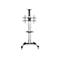 StarTech.com Chariot TV pour écran de 32 po à 75 po - Réglage de la hauteur sans effort (STNDMTV70) - chariot - pour écran plat - noir, argent