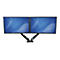 StarTech.com Dual Monitor Halterung mit eingebautem 2 Port USB und Audio Passthrough - Befestigungskit - einstellbarer Arm - für LCD-Display - Schwarz