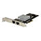 StarTech.com Dual Port 10G PCIe Netzwerk Karte - Intel-X550AT 10GBASE-T & NBASE-T PCI Express Netzwerk karte 10/5/2.5/1GbE Multi Gigabit Ethernet, 5 Geschwindigkeiten NIC LAN Karte (ST10GPEXNDPI) - Netzwerkadapter - PCIe 3.0 x4 - 10Gb Ethernet x 2
