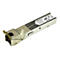 Ã‰metteur-rÃ©cepteur SFP mÃ©tallique, vue de dessus. Inscriptions : StarTech.com. Sur fond blanc.