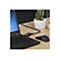 Un ordinateur portable noir, une souris et une plante de cactus sont posÃ©s sur un bureau en bois. L'ordinateur portable est connectÃ© Ã  la souris par un cÃ¢ble.