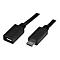 Schwarzes USB-Kabel mit USB-A- und Micro-USB-Anschluss.