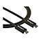 Ein schwarzes USB-C-Kabel von StarTech.com, das sich in sich selbst windet, mit Anschlüssen an beiden Enden.