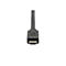 Nahaufnahme eines schwarzen HDMI-Kabels. Der Stecker ist im Fokus, mit dem HDMI-Logo.