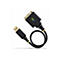 Schwarzer USB-Adapter mit einem gelben Akzent. Der Adapter hat einen USB-A-Anschluss und einen seriellen DB9-Anschluss.