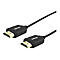 Schwarzes HDMI-Kabel mit goldenen Steckern. Das Kabel hat das StarTech.com Logo.