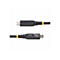 Zwei USB-C-Kabel, schwarz, mit gelben Akzenten und technischen Daten, vor weißem Hintergrund. Auf einem Kabel StarTech.com-Logo, auf dem anderen: 40Gbps, 240W und 8K 60Hz.