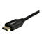 Ein schwarzes HDMI-Kabel mit dem Logo StarTech.com und einem goldfarbenen Stecker.