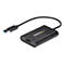 Schwarzer HDMI-auf-USB-Adapter mit USB-A-Anschluss. Das StarTech.com-Logo ist aufgedruckt.