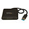 Schwarzer HDMI-Adapter mit USB-Kabel. Aufschrift: StarTech.com. Zwei HDMI-Eingänge und ein USB-Stecker.