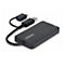 Schwarzer USB-Adapter mit USB-A- und USB-C-Anschlüssen, Beschriftung '4K30' und '1080P'.