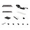 StarTech.com Tastaturablage - Höhenverstellbare Tastatur und Mausablage, 25 x 66 cm - Ergonomische Schreibtisch/Computer Tastaturablage mit Mauspad & Handgelenkauflage - Kipp/Drehfunktion (KBTRAYADJ2) - Tastatur-/Mausablage - unter Tisch montierbar