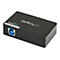 Schwarzer USB-Adapter mit StarTech.com Logo und Display Link Aufkleber.