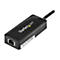 StarTech.com USB 3.0 SuperSpeed auf Gigabit Ethernet Lan Adapter mit USB Port - 10/100/1000 RJ45 NIC Netzwerkadapter - St/Bu - Schwarz - Netzwerkadapter - USB 3.0 - Gigabit Ethernet