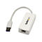 StarTech.com USB 3.0 SuperSpeed auf Gigabit Ethernet Lan Adapter mit USB Port - 10/100/1000 RJ45 NIC Netzwerkadapter - St/Bu - Weiß - Netzwerkadapter - USB 3.0 - Gigabit Ethernet