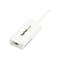 StarTech.com USB 3.0 SuperSpeed auf Gigabit Ethernet Lan Adapter mit USB Port - 10/100/1000 RJ45 NIC Netzwerkadapter - St/Bu - Weiß - Netzwerkadapter - USB 3.0 - Gigabit Ethernet