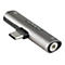 Grauer USB-C-auf-3,5-mm-Audio-Adapter. Logo und Schriftzug Startech.com auf der Oberfläche.
