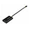 Schwarzer CFexpress B Kartenleser mit USB-C Kabel. Aufschrift StarTech.com und CF EXPRESS B. Auf hellem Grund.