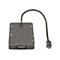 Grauer USB-C-Adapter mit Kabel, VGA-Anschluss und StarTech.com-Logo.