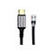 Ein USB-C-auf-RJ45-Adapterkabel vor weißem Hintergrund. Der USB-C-Anschluss hat ein silbernes Gehäuse mit dem Logo „StarTech.com“. Das Kabel ist schwarz. Der RJ45-Stecker ist transparent.