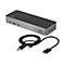 StarTech.com USB-C USB-A Dock - Hybrid Universal Triple Monitor Laptop Docking Station DP & HDMI 4K 60 Hz - 85W PD, GbE - Dockingstation - USB-C - 3 x HDMI, 3 x DP - GigE