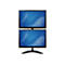 StarTech.com Vertikale Dual Monitorhalterung - Heavy Duty Stahl - Für VESA Monitore bis zu 27 Zoll - Verstellbarer zweifach Moniotrständer - Aufstellung - für 2 Monitore - Schwarz