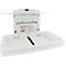 Station à langer Rubbermaid®, pour montage mural horizontal, antimicrobien, pliable, tablette, support pour jusqu'à 40 documents, PP, blanc