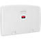 Station à langer Rubbermaid®, pour montage mural horizontal, antimicrobien, pliable, tablette, support pour jusqu'à 40 documents, PP, blanc