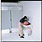 Station à langer Rubbermaid®, pour montage mural horizontal, antimicrobien, pliable, tablette, support pour jusqu'à 40 documents, PP, blanc