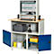 Station d'ordinateur de type 6018, l. 1100 x P 800 x H 1810 mm, fixe