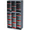 Station de tri PAPERFLOW, format A4, polystyrène, 36 compartiments, l. 674 x P 304 x H 791 mm, anthracite