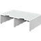 Station de tri styrodoc Jumbo styro®, format C4, 1 étage/2 rangées/2 compartiments, gris