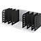 Station de tri Styrorac styro®, 8 cloisons de séparation, organisation flexible, noir