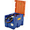 Station-service mobile CEMO Blue-Mobil EASY, avec pompe à membrane CEMATIC BLUE 12 V, réservoir de 200 l pour l'AdBlue®, couvercle à charnière, L 800 x P 620 x H 610 mm