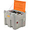 Station-service mobile CEMO DT-Mobil Easy Basic, réservoir combiné 850/100 l pour diesel et Adblue®, pompe électrique Basic Cematic230 V, L 1270 x P 1070 x 1120 mm