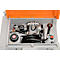 Station-service mobile CEMO DT-Mobil Easy Basic, réservoir combiné 850/100 l pour diesel et Adblue®, pompe électrique Basic Cematic230 V, L 1270 x P 1070 x 1120 mm