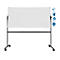 Stativ-Drehtafel Legamaster UNITE, magnetisch, drehbar um 360°, B 2000 x T 12,6 x H 1000 mm, lackierter Stahl, weiß