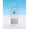 Staufachvitrine BST, Brandschutzklasse B1, 3 Fächer, 1 Staufach, abschließbare Flügeltüren, B 500 x T 500 x H 1950 mm, Aluminium/Glas/Metall, silber