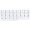Steckkarten für Ultradex Stecktafeln Planrecord, Variante Zahlen 1-53, beschreibbar, B 40 x H 32 mm, Papier, weiß, 1 Satz mit 53 Stück