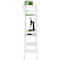 Steckregal ORDO Home, Grundregal, 3 Fachböden, multifunktional, mobil, B 1060 x T 435 x H 1750 mm, verkehrsweiß RAL 9016