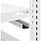 Steckregal ORDO Home, Grundregal, 3 Fachböden, multifunktional, mobil, B 1060 x T 435 x H 1750 mm, verkehrsweiß RAL 9016